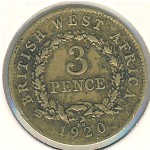 Британская Западная Африка, 3 пенса (1920–1936 г.)