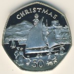Isle of Man, 50 pence, 1981