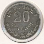 Mexico, 20 centavos, 1898–1904
