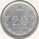 Mexico, 20 centavos, 1905–1914