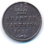 Great Britain, 1/4 фартинга (1853 г.)