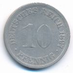 Germany, 10 пфеннигов (1897 г.)