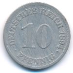 Germany, 10 пфеннигов (1894 г.)