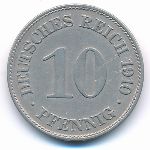 Germany, 10 пфеннигов (1910 г.)