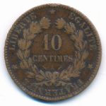 France, 10 сентим (1884 г.)