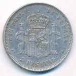 Spain, 5 песет (1888 г.)