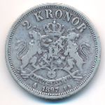 Sweden, 2 кроны (1897 г.)