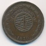 Paraguay, 4 сентесимо (1870 г.)