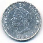 Colombia, 50 сентаво (1892 г.)