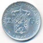 Curacao, 2 1/2 гульдена (1944 г.)