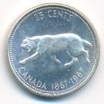 Canada, 25 центов (1967 г.)