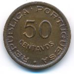 Angola, 50 сентаво (1954 г.)