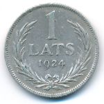 Latvia, 1 лат (1924 г.)