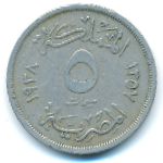 Egypt, 5 милльем (1938 г.)