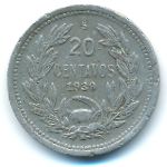 Chile, 20 сентаво (1939 г.)