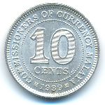 Malaya, 10 центов (1939 г.)