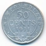 Newfoundland, 50 центов (1911 г.)