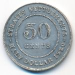 Straits Settlements, 50 центов (1920 г.)