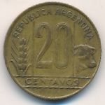 Argentina, 20 сентаво (1949 г.)