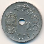 Spain, 25 сентимо (1937 г.)