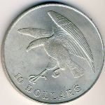 Singapore, 10 dollars, 1973