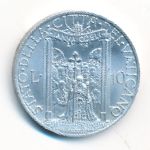 Ватикан, 10 лир (1950 г.)