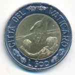 Ватикан, 500 лир (1999 г.)