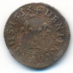 Франция, 1 денье (1653 г.)