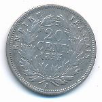 Франция, 20 сентим (1853 г.)