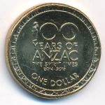 Австралия, 1 доллар (2018 г.)