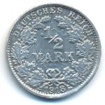 Германия, 1/2 марки (1918 г.)