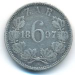 ЮАР, 6 пенсов (1897 г.)