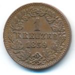 Нассау, 1 крейцер (1859 г.)