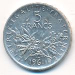 Франция, 5 франков (1961 г.)