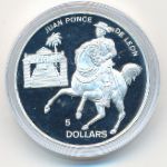 Bahamas, 5 долларов, 