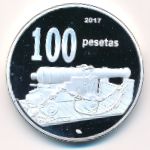 Пеньон-де-Алусемас., 100 песет (2017 г.)