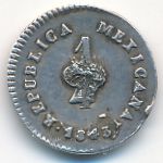 Мексика, 1/4 реала (1843 г.)