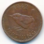 Великобритания, 1 фартинг (1942 г.)