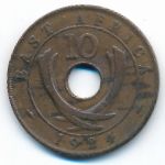 Восточная Африка, 10 центов (1924 г.)