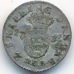 Норвегия, 2 скиллинга (1784 г.)