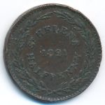 Остров Святой Елены, 1/2 пенни (1821 г.)