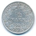Германия, 1/2 марки (1912 г.)