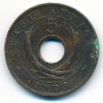 Восточная Африка, 5 центов (1923 г.)