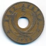 Восточная Африка, 5 центов (1928 г.)