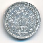 Австрия, 10 крейцеров (1872 г.)