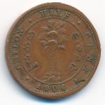 Цейлон, 1/2 цента (1904 г.)