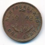 Ньюфаундленд, 1 цент (1942 г.)