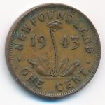 Ньюфаундленд, 1 цент (1943 г.)