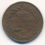 Монако, 5 сентим (1837 г.)