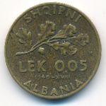Albania, 0,05 лек (1940 г.)